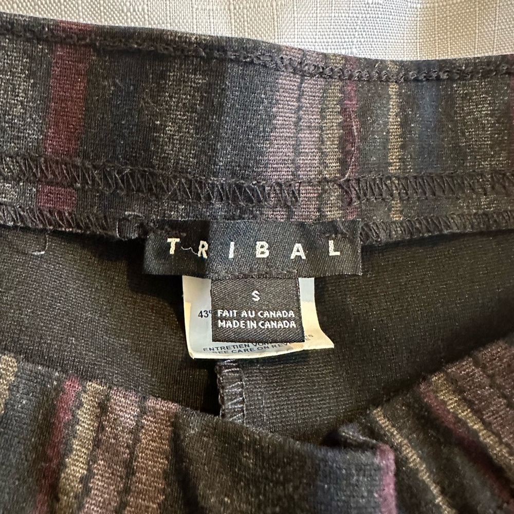 💕🌈💕Tribal Brand Womans Pull-on Stretch Pants Size S Multi- Colored Stripes - Picture 4 of 6
